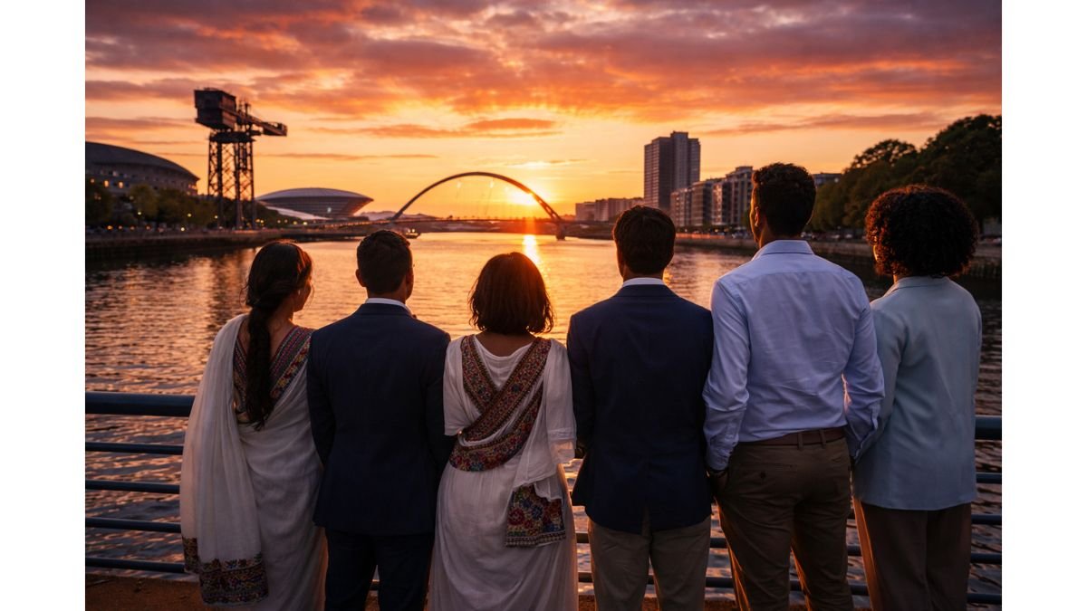 sunset overclyde with friends